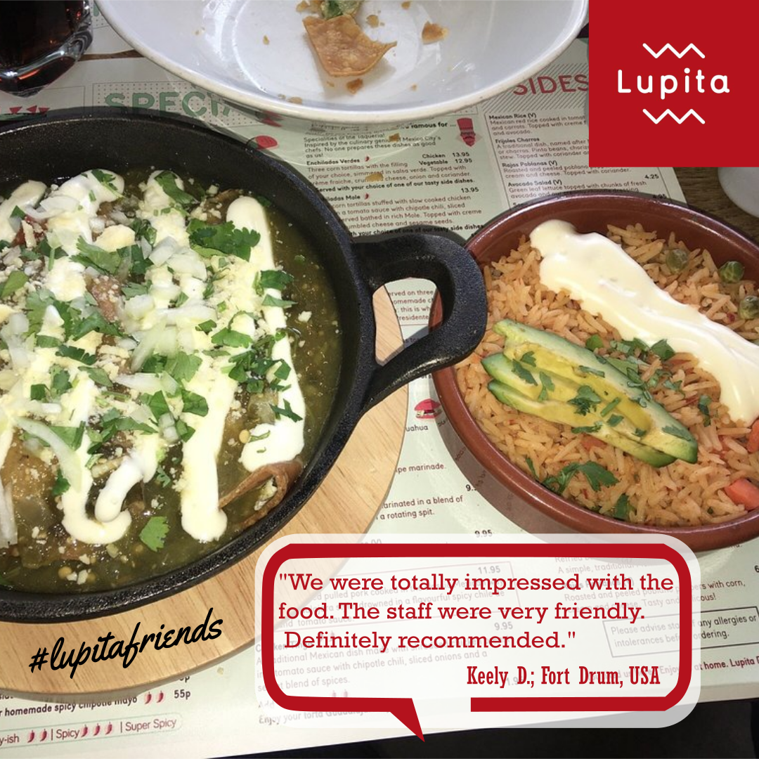 Take a look of our guests experiences. #TrustOurGuestSay and make your own! #LupitaFriends #LupitaGuest #MexicanFood #LupitaRestaurants