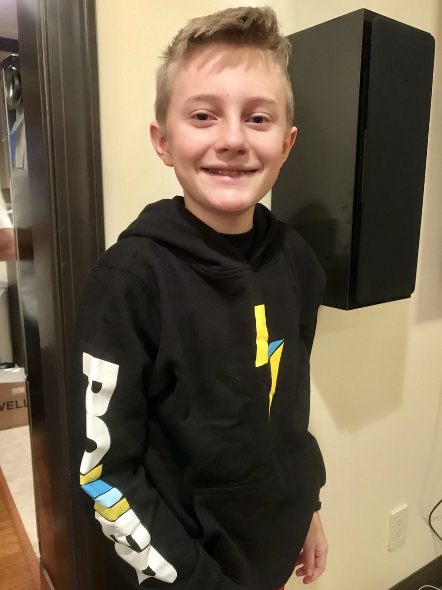 He was so excited about the merch. #PowerUp <a href="/LachlanYT/">PWR Lachlan ⚡️</a>