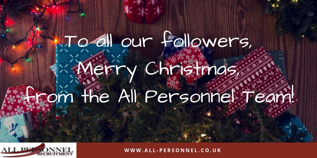 So here it is, #MerryChristmas!

From the All Personnel Team. We'll be back in the new year. See you all soon!