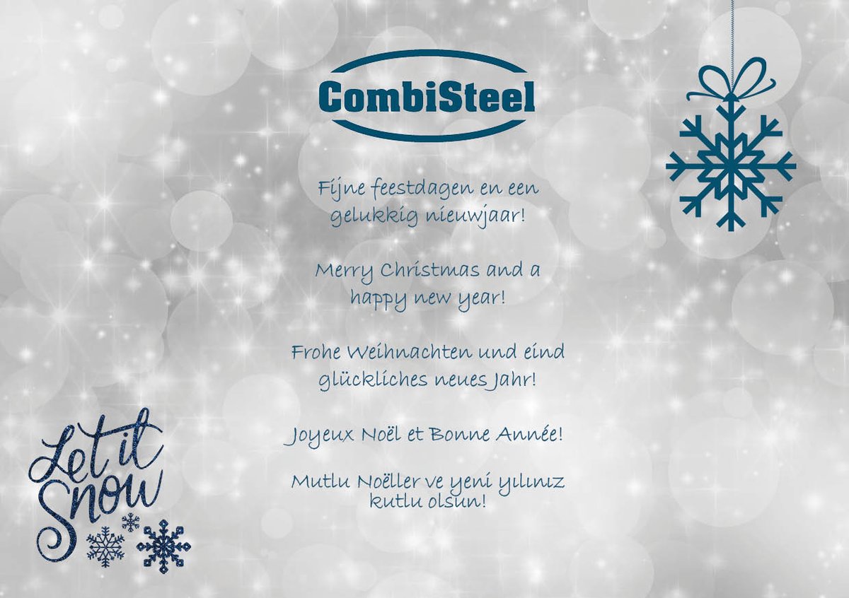 The Combisteel team wishes you a very Merry Christmas! #christmas #xmas #feestdagen #kerst