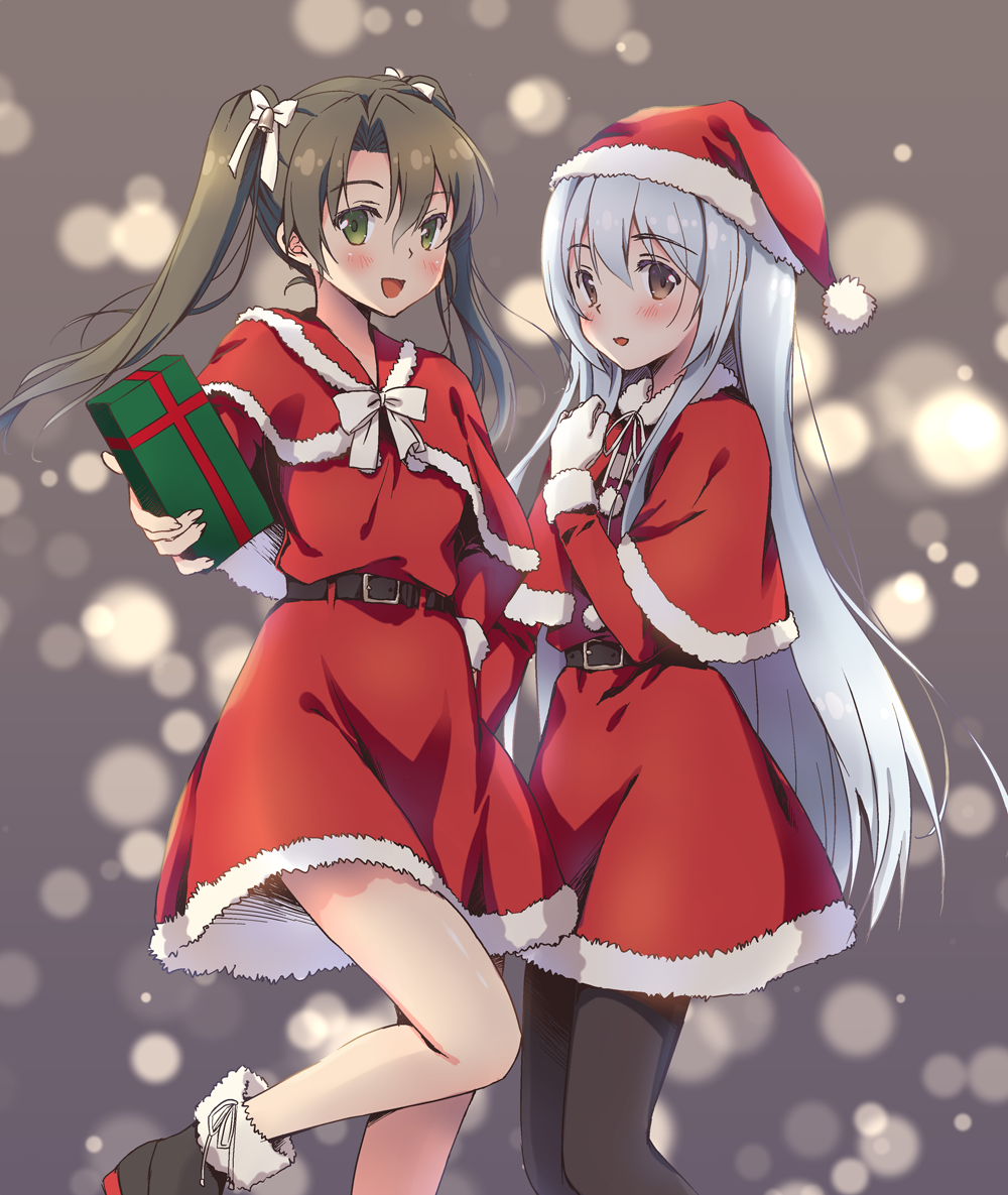 みなかみ流良 ながら على تويتر クリスマスだしサンタ衣装の瑞鶴 翔鶴