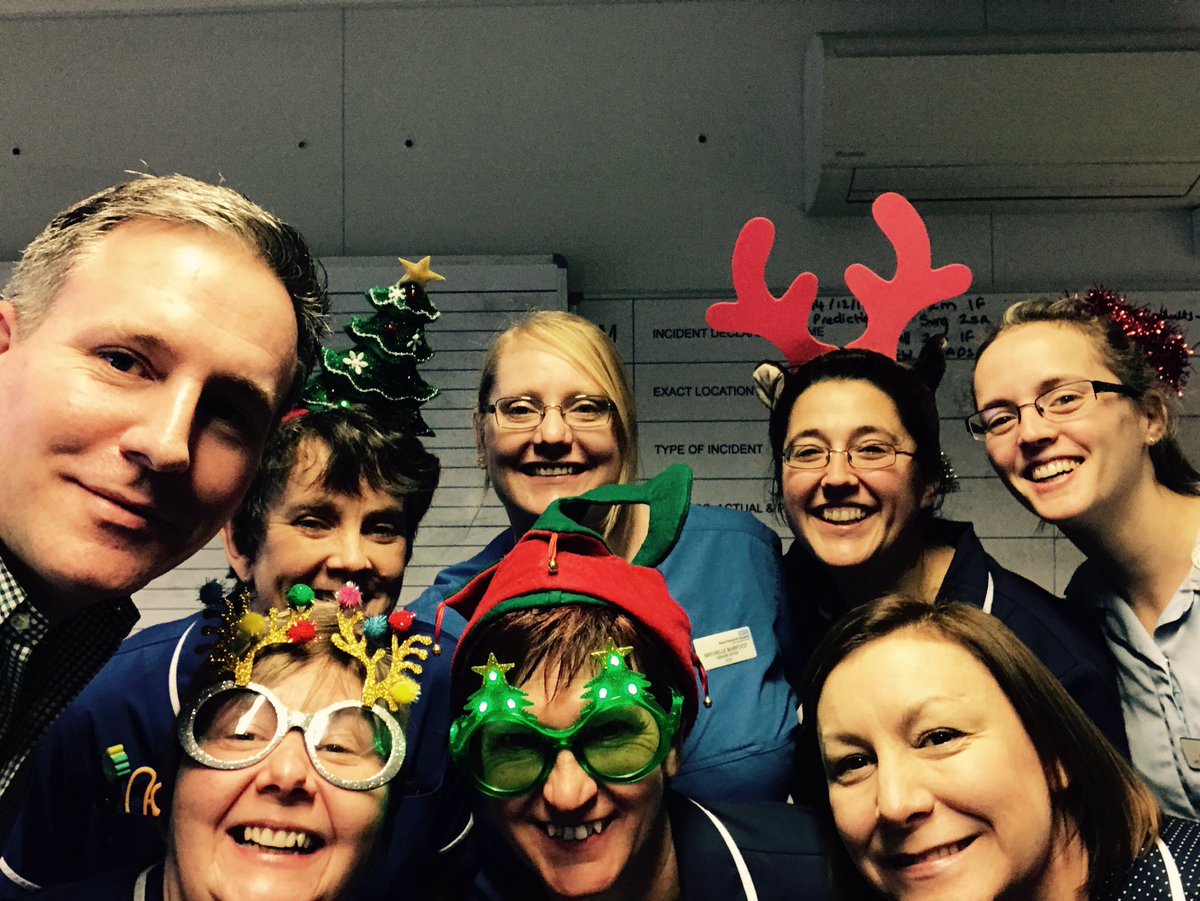 Happy Christmas from this morning’s bed meeting! #thankyouNHS