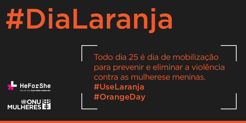ElesPorElas's tweet photo. Hoje é Natal, mas também é dia de reafirmar o compromisso com o fim da violência contra as mulheres e meninas. #UseLaranja #OrangeDay https://t.co/AgLEYf1DSN