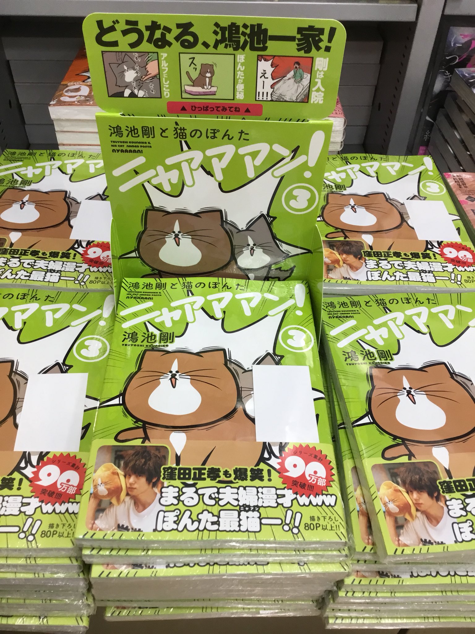 紀伊國屋書店 新宿本店 別館2階コミック たった今 鴻池剛と猫のぽんたニャアアアン 第3巻が入荷しましたよ これを持ってればいいことありそうなおみくじしおりが特典としてランダムに入ってます どれが当たるかはお楽しみ コミックエッセイの棚 紀伊國屋書店 新宿本店 別館2階コミック たった今 鴻池剛と猫のぽんたニャアアアン 第3巻が入荷しましたよ これを持ってればいいことありそうなおみくじしおりが特典としてランダムに入ってます どれが当たるかはお楽しみ コミックエッセイの棚