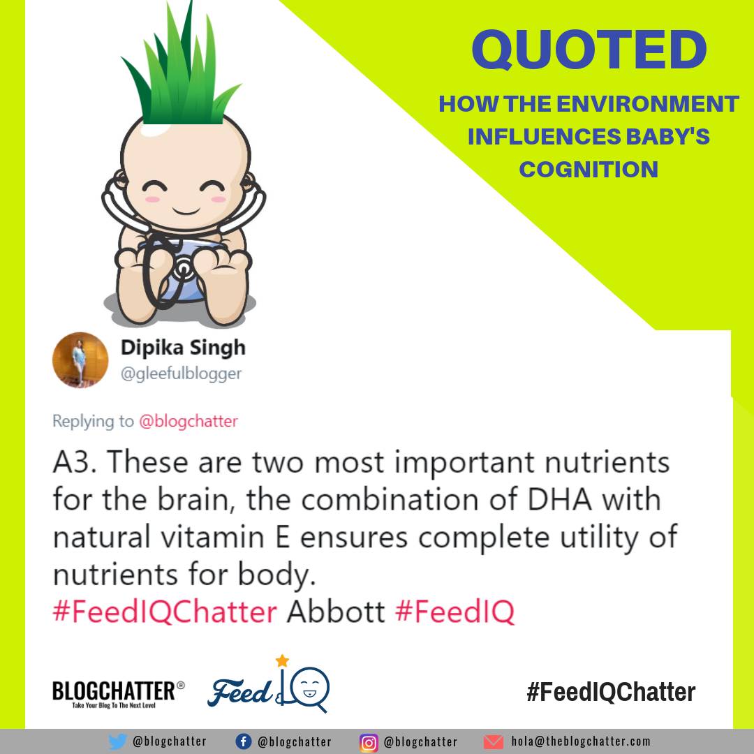blogchatter's tweet photo. DHA and Natural Vit E are called brain foods as they provide the essential cognitive strength to the brain, via @gleefulblogger #FeedIQChatter Abbott #FeedIQ https://t.co/dGYWaXUR9G
