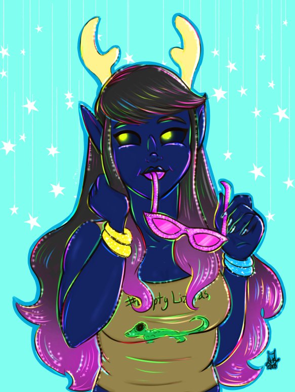 NighteStudios's tweet photo. I made some color adjustments to the gift for @Kazibug since I wasn't satisfied enough with the 1st go. :) https://t.co/DRE5DfCDTD