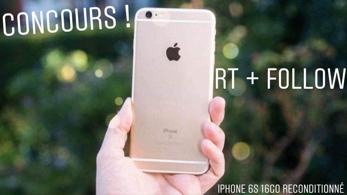 DaddyDtech's tweet photo. #Concours #Cadeaux 

👌 À gagner, un iPhone 6s reconditionner de chez reBuy 

Lien du produit : Et tiens le lien : https://t.co/J3wfPsfCEH

🔸 Pour tenter votre chance : 
RT + Follow @DaddyDtech @GEEKMAPyt et @RebuyFr 

Tas 05/01/2019 https://t.co/rTMgN3bymO