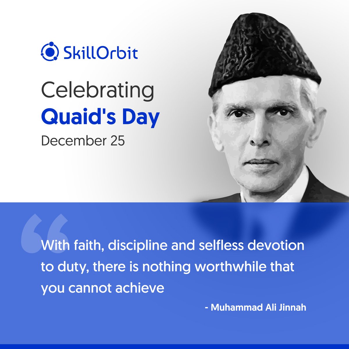SkillOrbit's tweet photo. Remembering the #Legend for his greatness and gifts to the nation!
#YoumeQuaid #FatherOfTheNation #Pakistan #Dec25 https://t.co/Kl9RQqhKIA