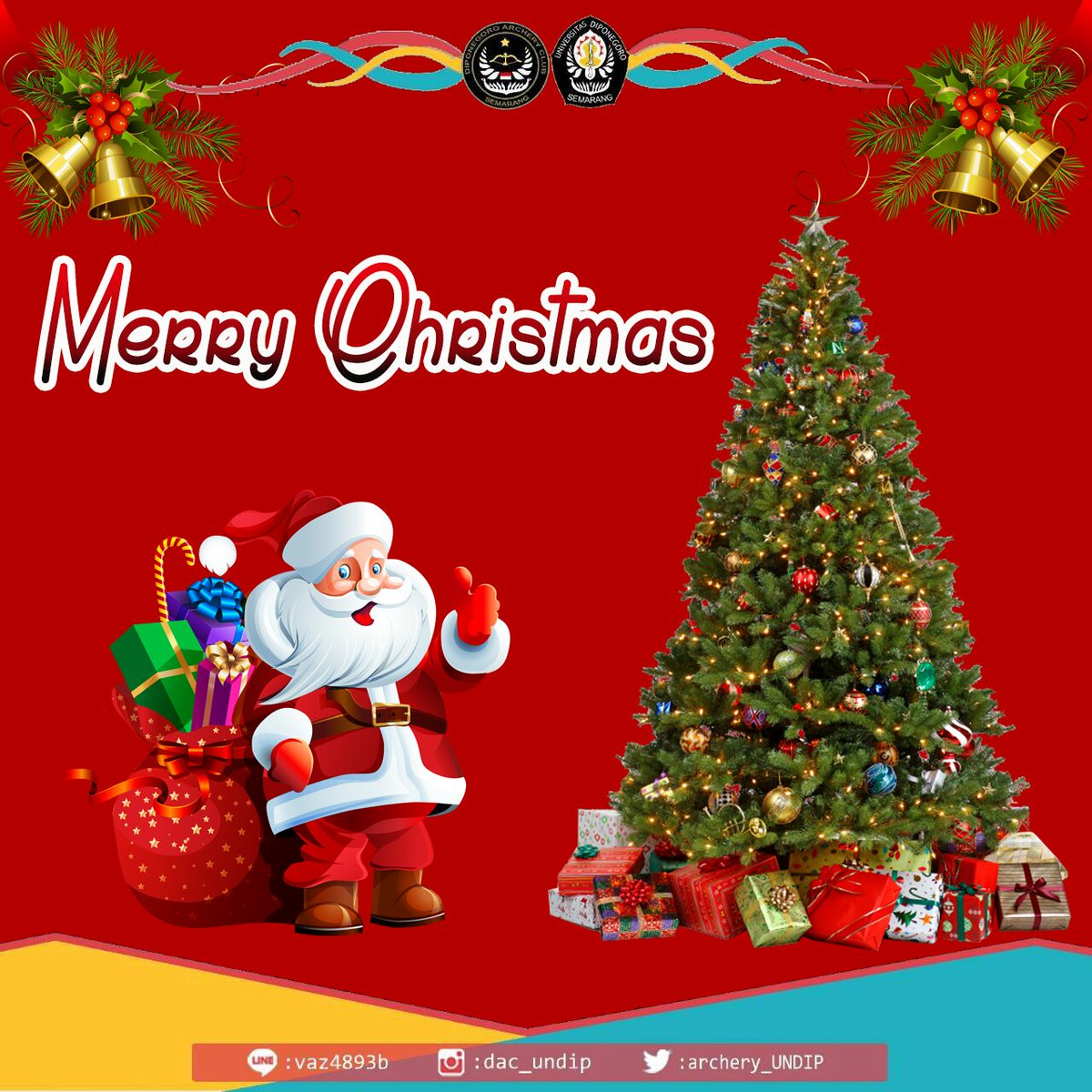 🎉[MERRY CHRISTMAS]🎉

Kami segenap pengurus UKM Panahan Undip mengucapkan selamat Hari Raya Natal bagi teman - teman yang merayakan

Semoga Natal tahun ini memberi berkah bagi kita semua dan orang - orang yang kita sayangi.

#Go!Go!Release!
UKM Panahan
Universitas Diponegoro