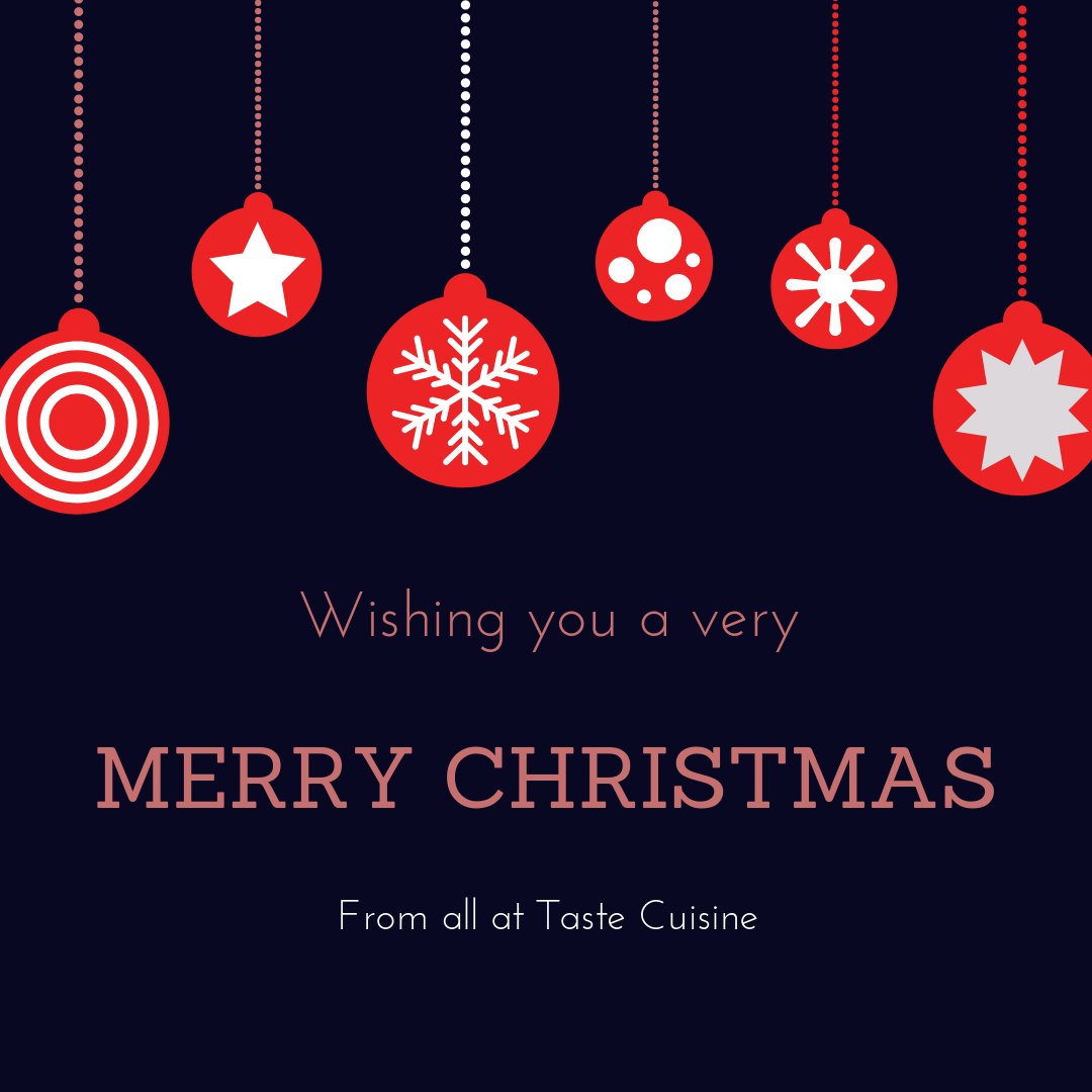 Wishing you a truly magical Christmas and happy festivities! With love from all at Taste Cuisine x