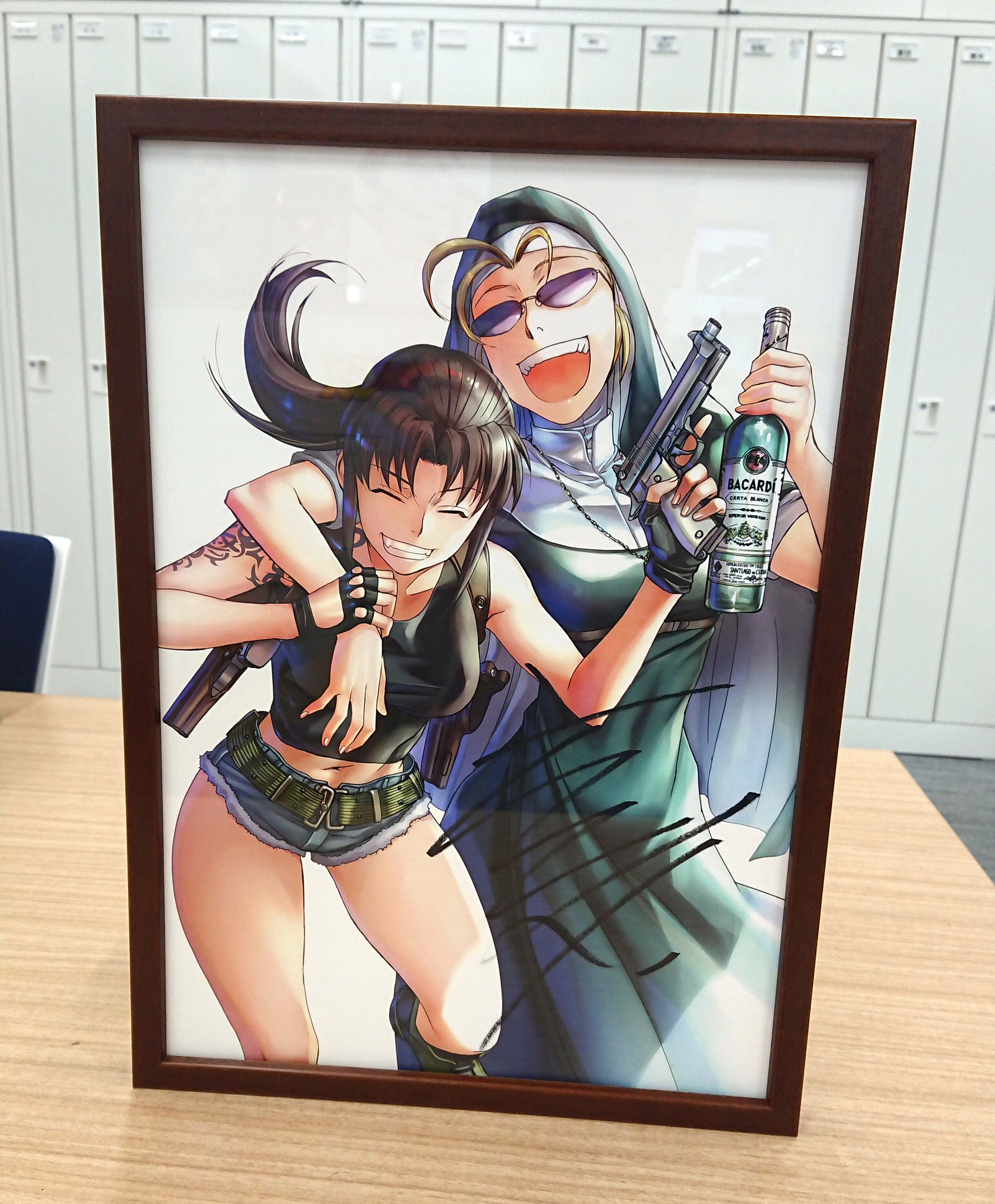 ブラックラグーン広江礼威直筆サイン複製原画コミケ95限定 ブラックラグーン広江礼威直筆サイン複製原画コミケ95限定