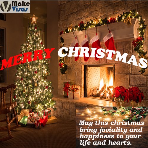 makevisas's tweet photo. Christmas season is the best time to take a break from the hustle and bustle of our everyday lives. Make Visas wishes you #MerryChristmas and a Happy #NewYear2019 . Let’s end this year on a cheerful note and welcome the year with open arms.
#makevisas #wishes https://t.co/M7ccKf6RXO
