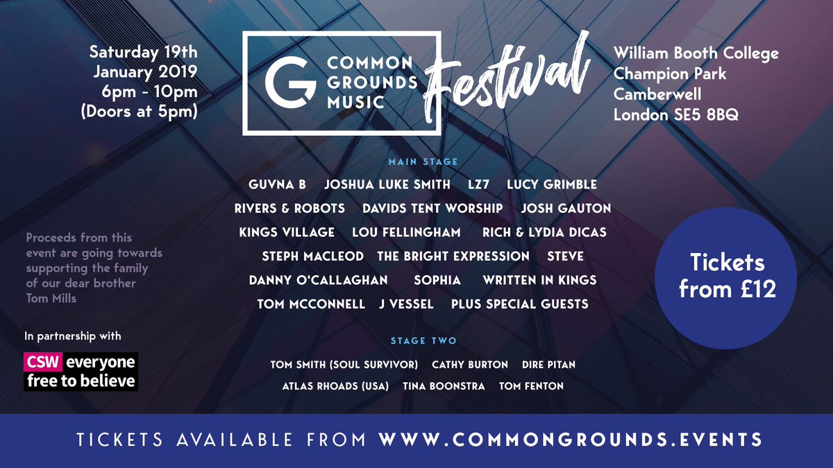 cg_music_events's tweet image. Happy Christmas guys. See new flyer with venue change. 19th Jan 2019
commongrounds.events