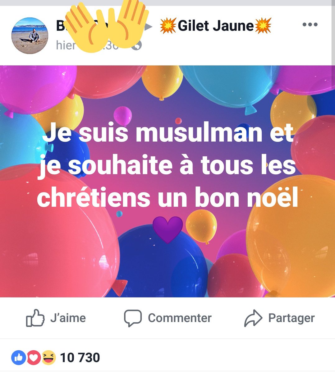 Vincent Glad Des Musulmans Qui Viennent Souhaiter Un Joyeux Noel Sur Les Groupes De Gilets Jaunes Sous Une Pluie De Likes Vincent Glad Des Musulmans Qui Viennent Souhaiter Un Joyeux Noel Sur Les Groupes De Gilets Jaunes Sous Une Pluie De Likes
