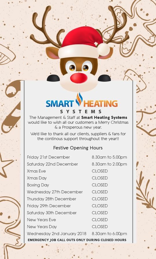 SmartHeatingSys's tweet image. 🎉🎉🎉 #merry #christmas #xmas #love #family #presents #gifts #winter #elf #reindeer #rudolph #happy #festive #familylife #plumbing #heating #gas #smartcontrol #smartheatingsystems Re-open: Wednesday 2nd Jan 2019 😁