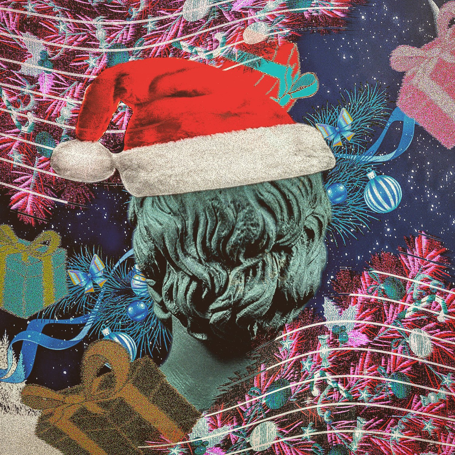 EinTheMidle on X Merry vaporwave Christmas Ugly sweater Nah Ugly design https t M6t1teCjWT X