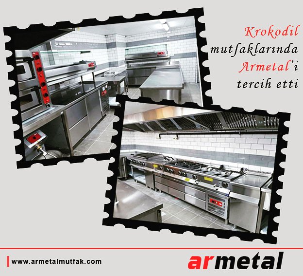 Krokodil mutfaklarında Armetal Endüstriyel Mutfağı tercih etti. #endustriyelmutfak #bursa #kitchen #industrialkitchen #mutfak #profesyonelmutfak #professionalkitchen #proje #tasarım #kalite #paslanmazçelik