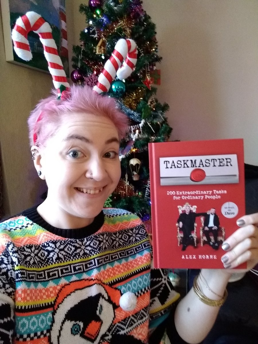 daisyholder's tweet photo. I consider this my prize for coming 13th in #taskender. A whole book of new ways to ignore any dignity I may have had! Top 20 is the top achievement of my year. https://t.co/leASIRav6w