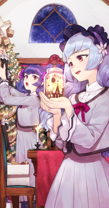 白百合姉妹のメリークリスマスな絵 