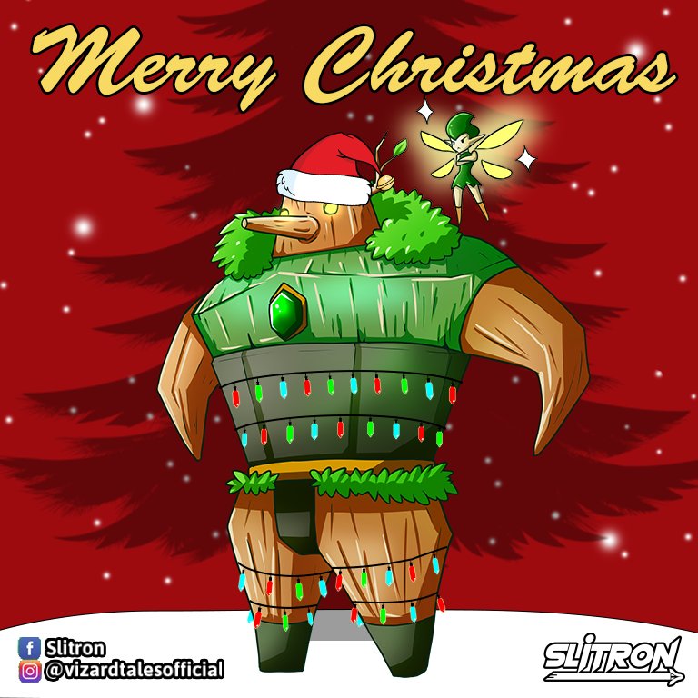 VizardTales2016's tweet photo. From all of us at #VizardTales , we wish a #MerryChrismas to all of you who celebrate it! #ChristmasDay2018 #slitron   #gamedev #indiegame #indie #indiedev #gameart #characterart 
#art #artwork #illustration #cartoon #fiction #plant #tree #green #MerryChristmas #pino_kio https://t.co/gehOIw50Np