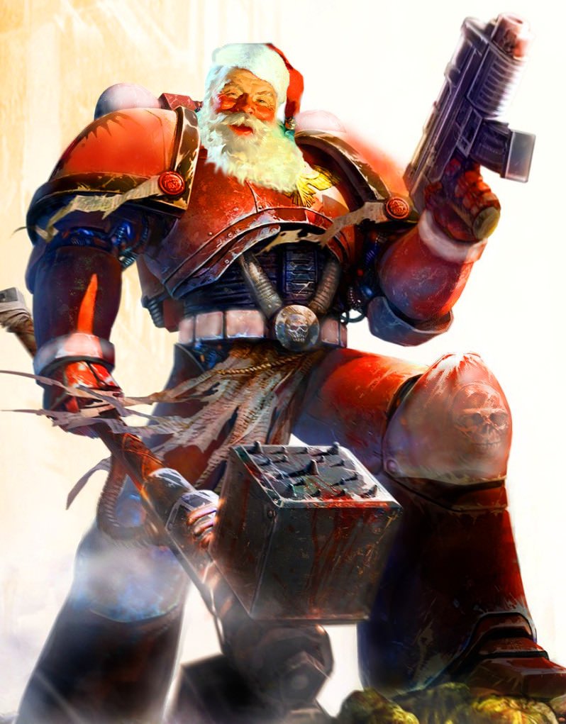 chryston40k's tweet photo. Merry Christmas from Commander Claus🎅🏼 https://t.co/AveTTUeUWq