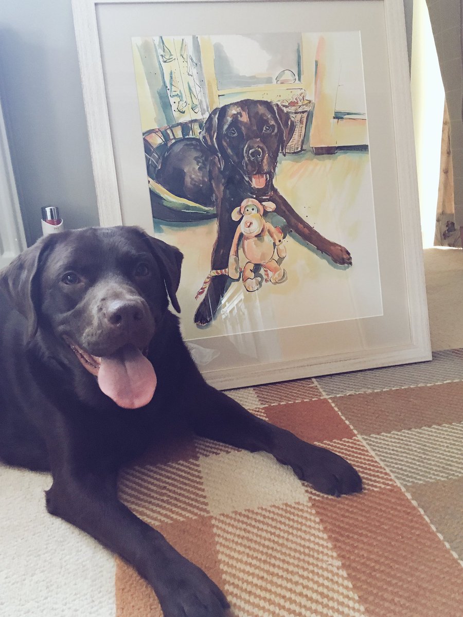 Spudthelabrador's tweet photo. Look what I got Mum for Christmas...(with Dads help) Thank you @alfelstead https://t.co/FH42WP2RG9