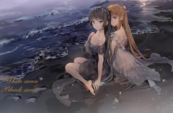 C95新刊、「Avian romance Pink label5」のサンプルです。今回もフラミンゴをモチーフにしたオリジナルイラスト本になります。白鳥・黒鳥の「Swans」も登場しています!スペースは【3日目 西 れ-34b】です、よろしくお願いいたします。メロン・とら委託の情報も後ほど告知いたします。 