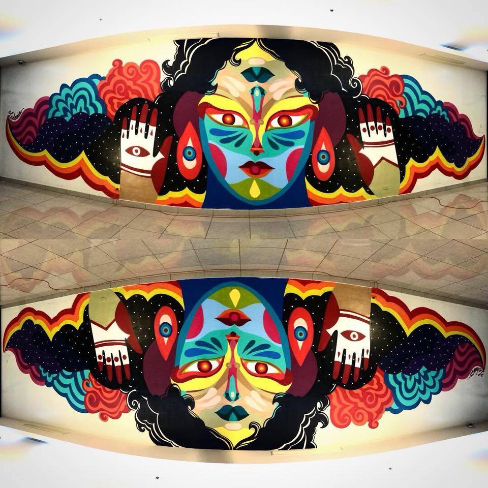 #StreetArt Ledania, Colombian artist in Philippines