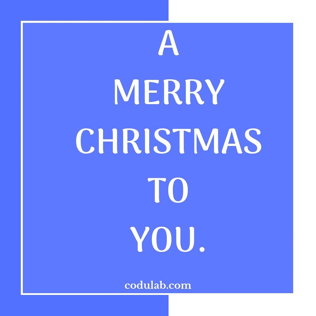 codulab's tweet image. A very merry Christmas to you our followers, co-founders and client
Thank you.