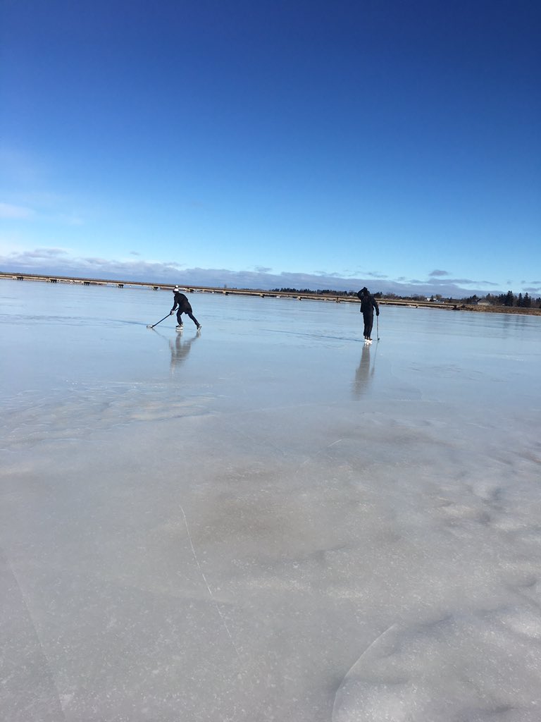 Nicolebourque4's tweet photo. @bourque_nicolas and @bourque15_steph out for a skate on the Cocagne river on this Christmas Day. #happyholidayseveryone https://t.co/JVg9eA3qpq