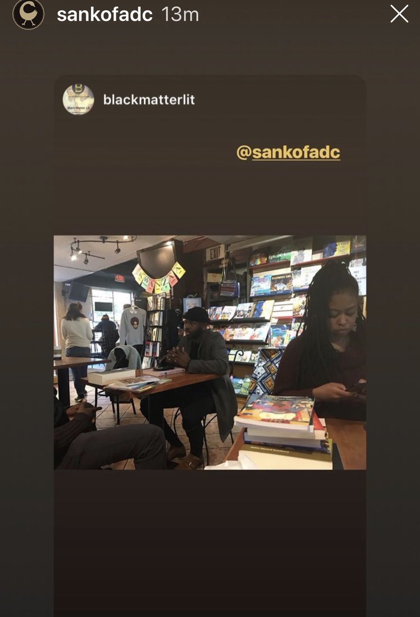 SheraeEllison's tweet photo. I love @SankofaDC.
#blackwriters #blackauthors #buyblack #buyblackowned #bookstagram #bookstagrammers #blackownedbusiness #blackbooksmatter #blackownedbusinesses #washingtondclife #indiebookstore #bookstoreonline #independentbookstore #welovebooks #booklovers #washingtondc https://t.co/giFWCSnX1f