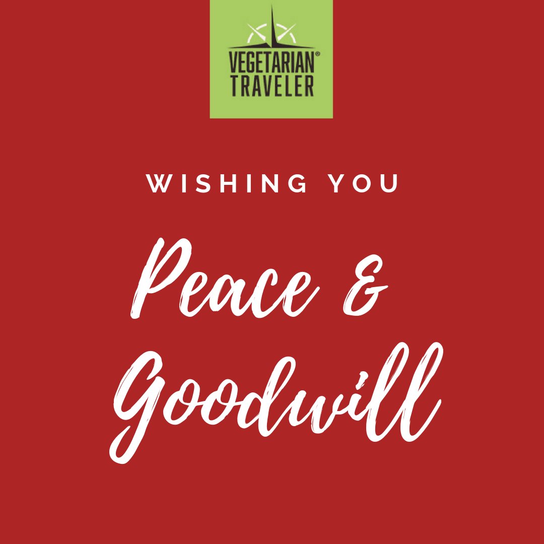vegetarianTRVLR's tweet photo. Wishing you a very Merry Christmas and Happy Holidays!
*
*
#MerryChristmas #Christmas2018 #HappyHolidays #Peace #Goodwill #love #FuelCompassion #VegetarianTraveler https://t.co/vhk4rKzG6e