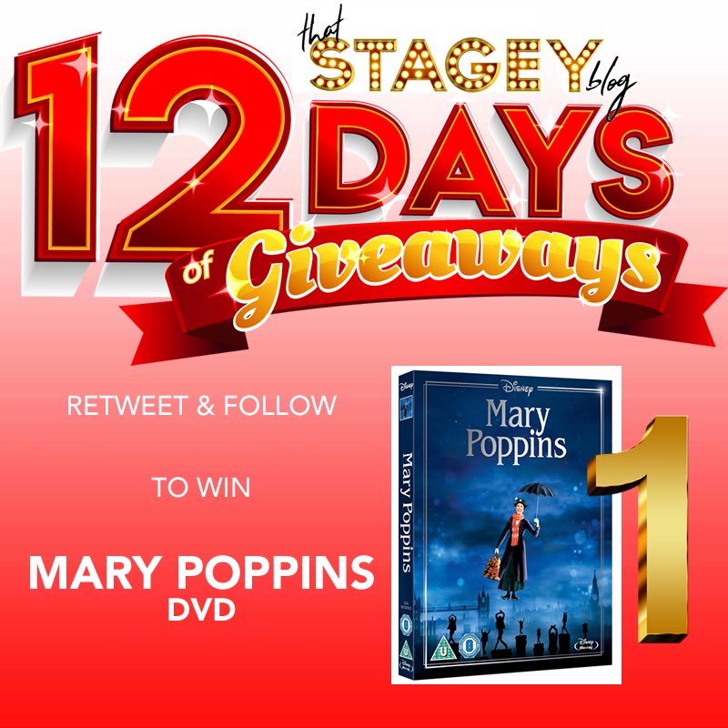 thatstageyblog's tweet image. RT &amp;amp; FOLLOW to #WIN Mary Poppins DVD #12DaysofGiveaways and read my first BLOG about #MaryPoppinsReturns⁠ ⁠with a Q&amp;amp;A from director Rob Marshall.
thatstageyblog.com/home/welcome-t…