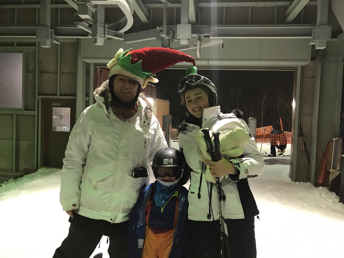 RubyCogan's tweet photo. A very special Christmas this year in Japan. It's been awesome skiing with @AdamCogan and @cauld and Deb's children. Loved the beautiful Auld cabin!

Chris even went out in the snow and brought home a fresh Christmas tree which Santa dutifully put presents under! https://t.co/e5kdMYKnup