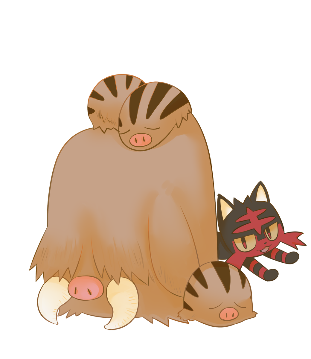 Yuzuco いのししポケモンらしいー描いてみた といっても トレースしてだけどｗ
