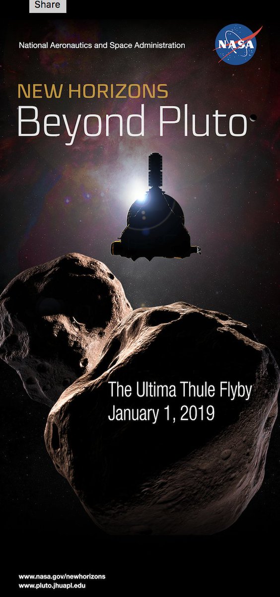 AlanStern's tweet photo. Less than a week to closest approach at Ultima now! If all went as planned @NewHorizons2015 should have begun operating on its flyby program at 7 am this morning US Eastern Time. We'll get word back from the Kuiper Belt on how that went by this afternoon. More on that soon. 1/2 https://t.co/CBAq2SdJch