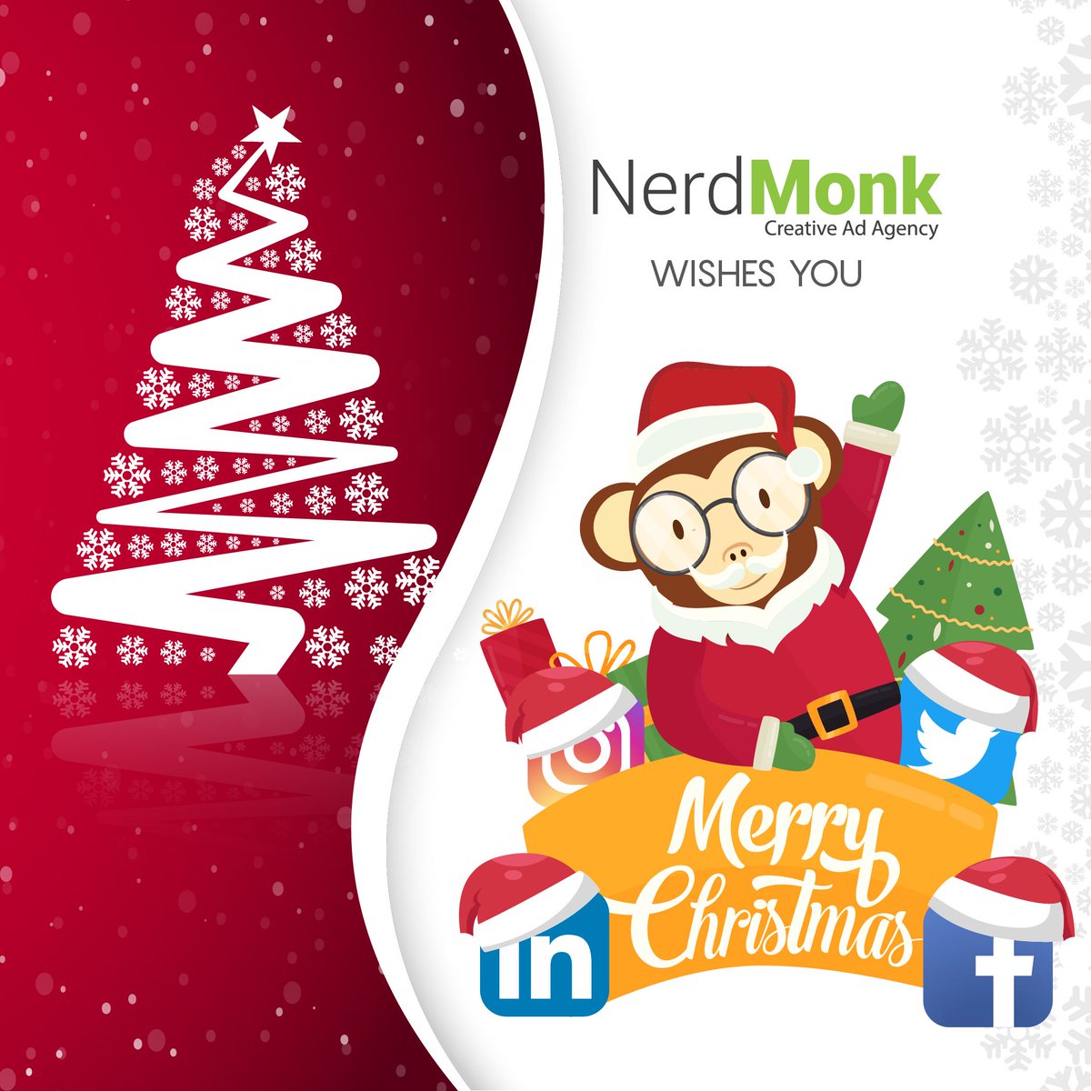 nerdmonkagency's tweet photo. Count your blessing and make a wish under the Christmas tree.
May you have a Merry Christmas!
#christmas#wishes#digitalmarketing#socialmedia#newyear#illustration https://t.co/Vl79dgU3XG