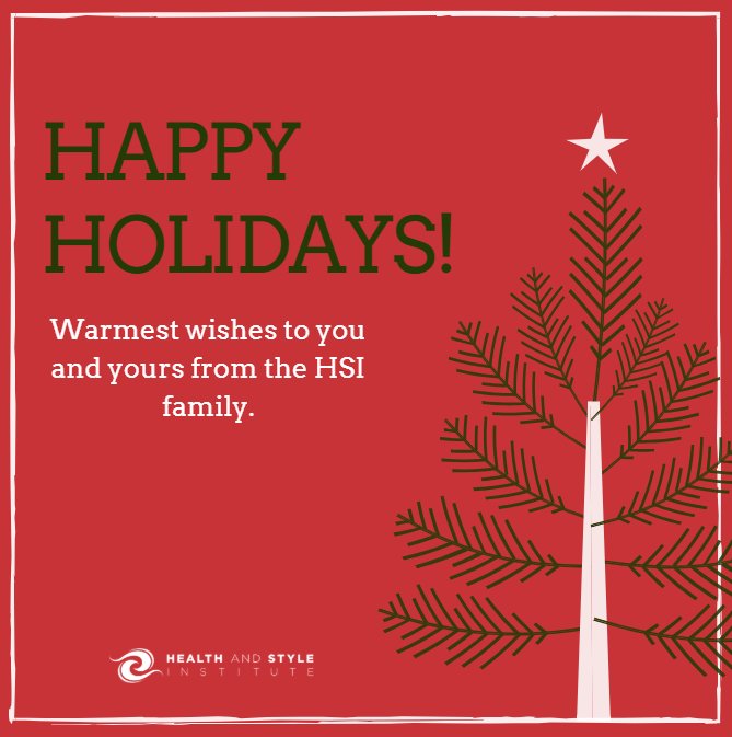 HealthStyleInst's tweet photo. Happy Holidays from HSI! https://t.co/NHwj5ShsiE