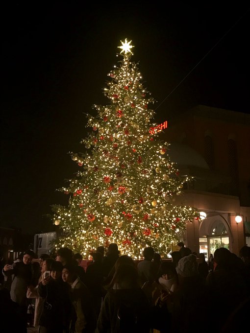 だから，やっぱりクリスマスツリー見たくて，この時間にひとり来てみた！！！思ったよりまだ人が多かった😨 滞在時間01分なのは物足りなく切ないけど，2018年のツリーが見れて良かった♡  みんなに春原未来がどううつってるかわからないですが，意外とイベント事に憧れがあるタイプなんです😳&larr;