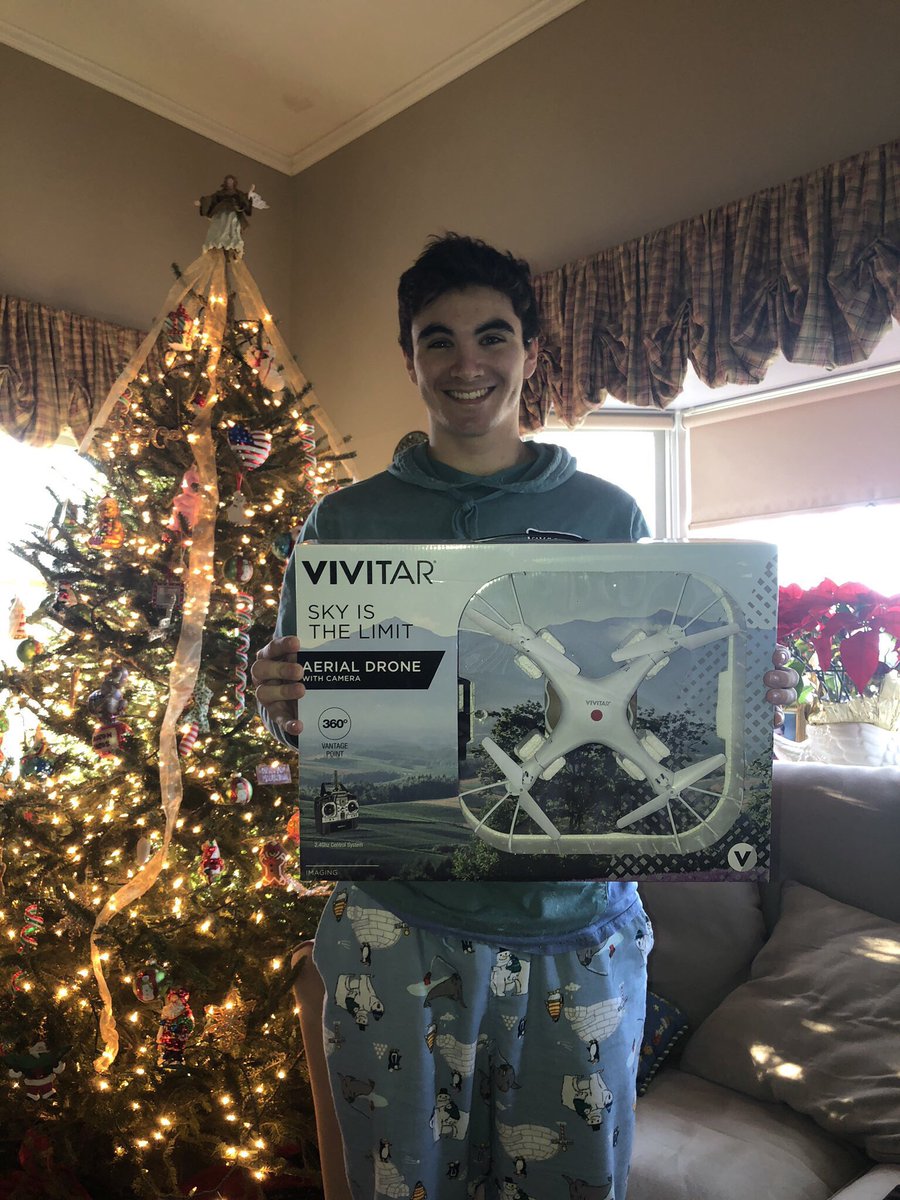 kendallcoughlin's tweet photo. Ready to show this beginner the ropes... @MattVeto @JeremyLittau #J230 #Drones #ChristmasDay2018 https://t.co/jaT3N1wkOf