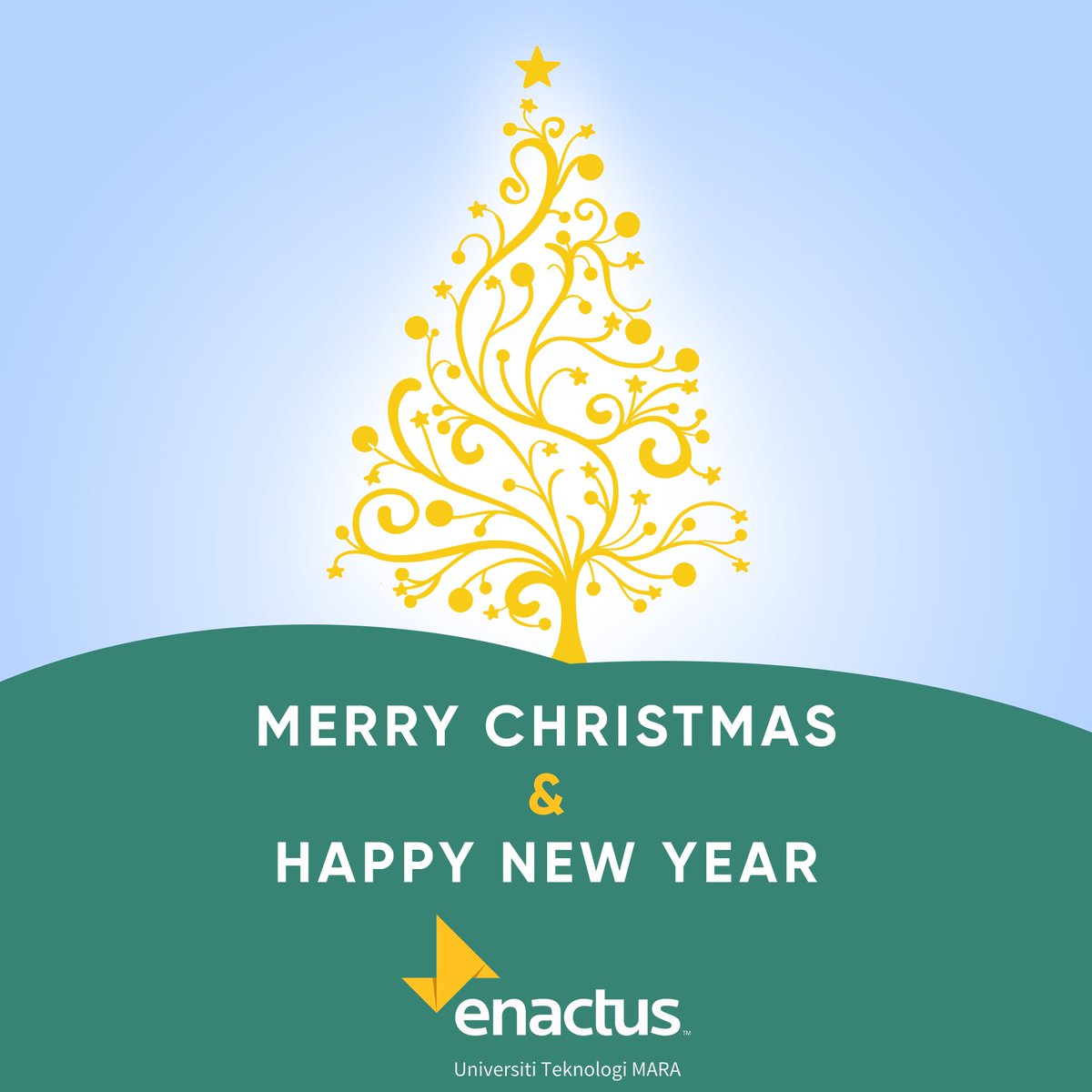 enactusuitm's tweet photo. New dreams, new hopes, new experiences and new joys. We from Enactus UiTM wishing you a Merry Christmas and New Year 2019! https://t.co/KgG7bIH8gM