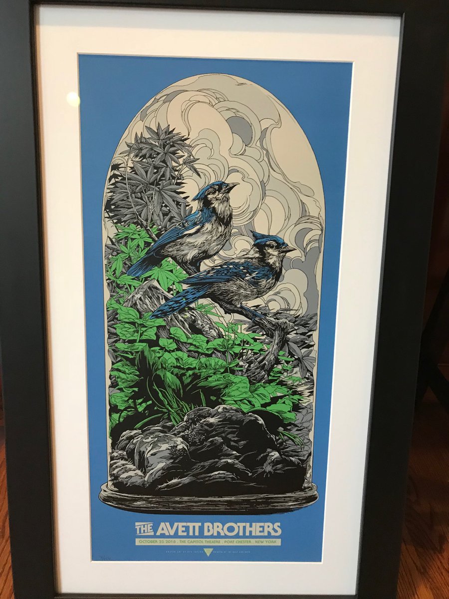 Nico153's tweet photo. Best Christmas gift!  Framed photo from the port Chester show in June. the perfect space ⁦@theavettbros⁩ https://t.co/x34IKkl874