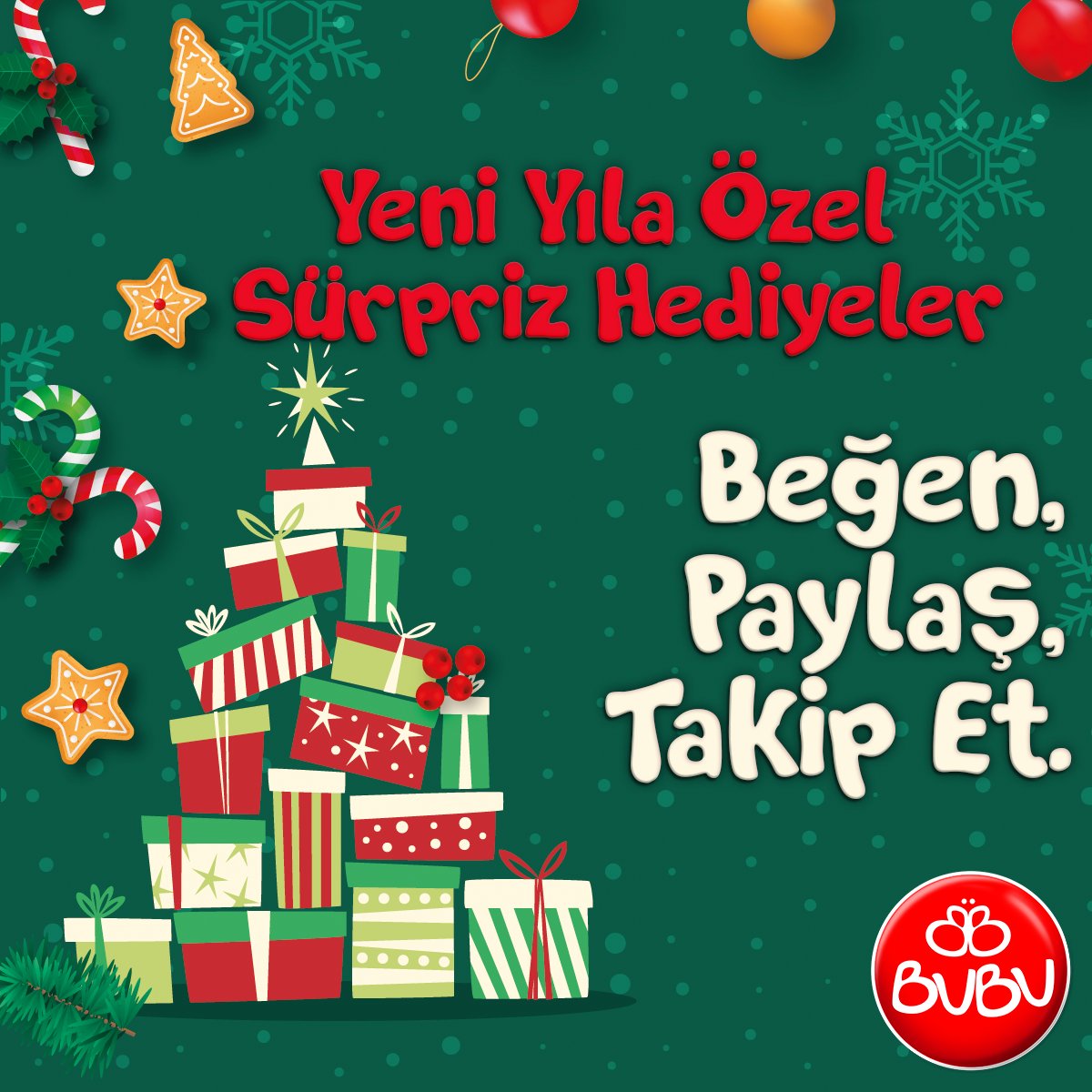 BUBUTurkiye's tweet photo. 📢 Hediye zamanı! 3 kişiye Yeni Yıla Özel Sürpriz Hediyeler veriyoruz! 
Kazanmak için yapmanız gerekenler ise çok basit;
🔴Bu gönderiyi beğenip @bubucocuk hesabını takip etmek
➡️03 Ocak 2019 açıklanacaktır
#bubucocuk #yarışma #hediyezamani
#çekilişvar #çekilişzamanı #çekilişvakti https://t.co/2fwIqX8r2y