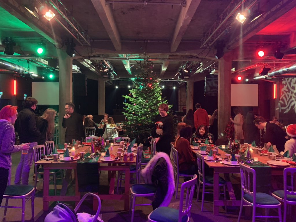 claudiamacd's tweet photo. The feeling of belonging @whocaresscot #CareFamilyChristmas has swollen my heart. Thank you to EVERYONE who makes this possible for those who deserve belonging today and every day. Love is a feeling; and it’s bursting out this room today ❤️. https://t.co/KrTVCHO2SP