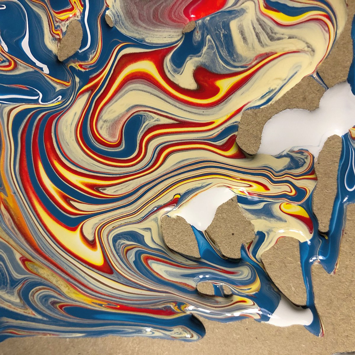 Uwa 写真垢 En Twitter 絵の具アート 絵の具 アート アクリル絵の具 流線 流体 流体力学 美術