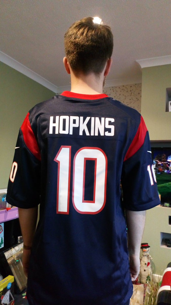 TheGoodOJ's tweet image. Parents got me a new jersey cos I look so much like @DeAndreHopkins #Texans