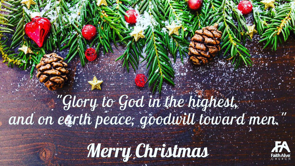 FaithAliveNB's tweet photo. Merry Christmas from our family to yours. #MerryChrismas #facnb #faithalivechurchnb https://t.co/L0v3RbaZ8E