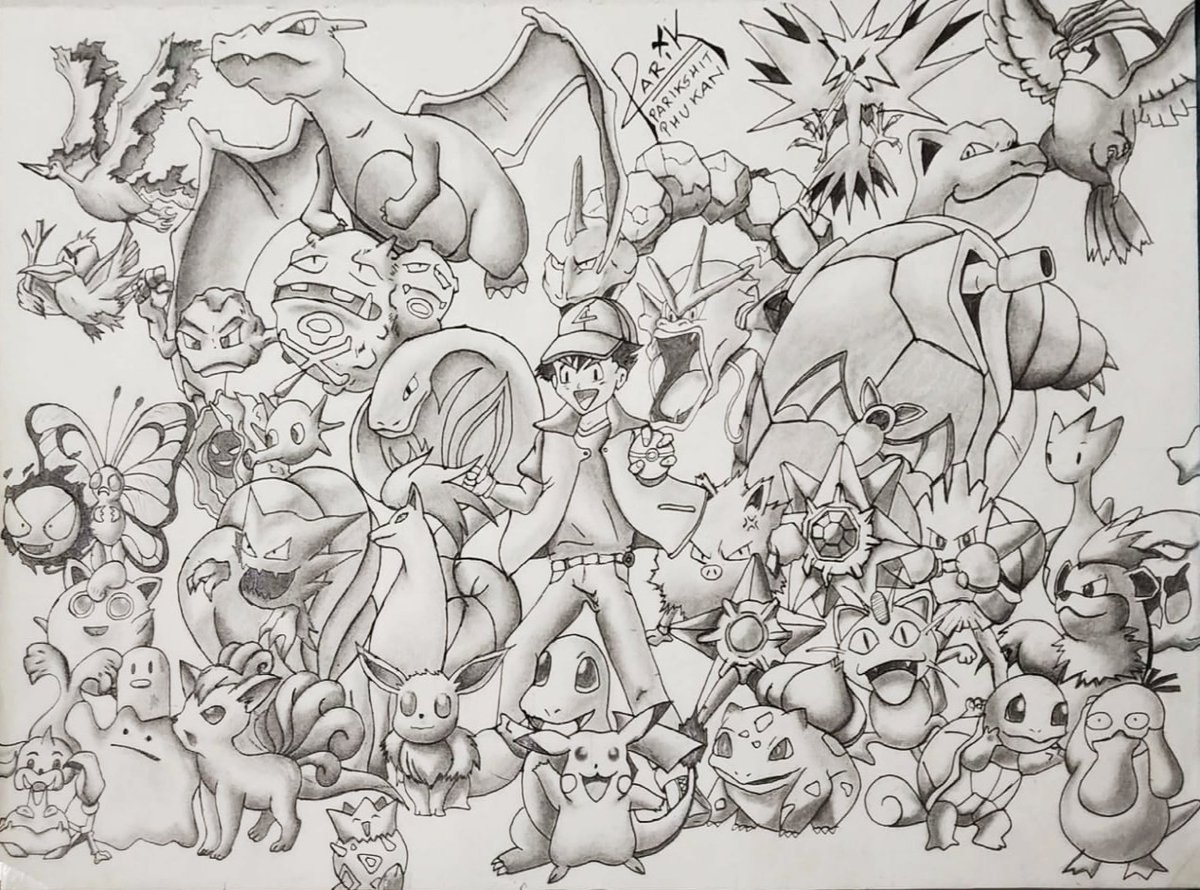 GhostyBro's tweet photo. Look what santa gave me. #MerryChristmas #Pokemon #sketch #Santa https://t.co/IvjQIr91fQ