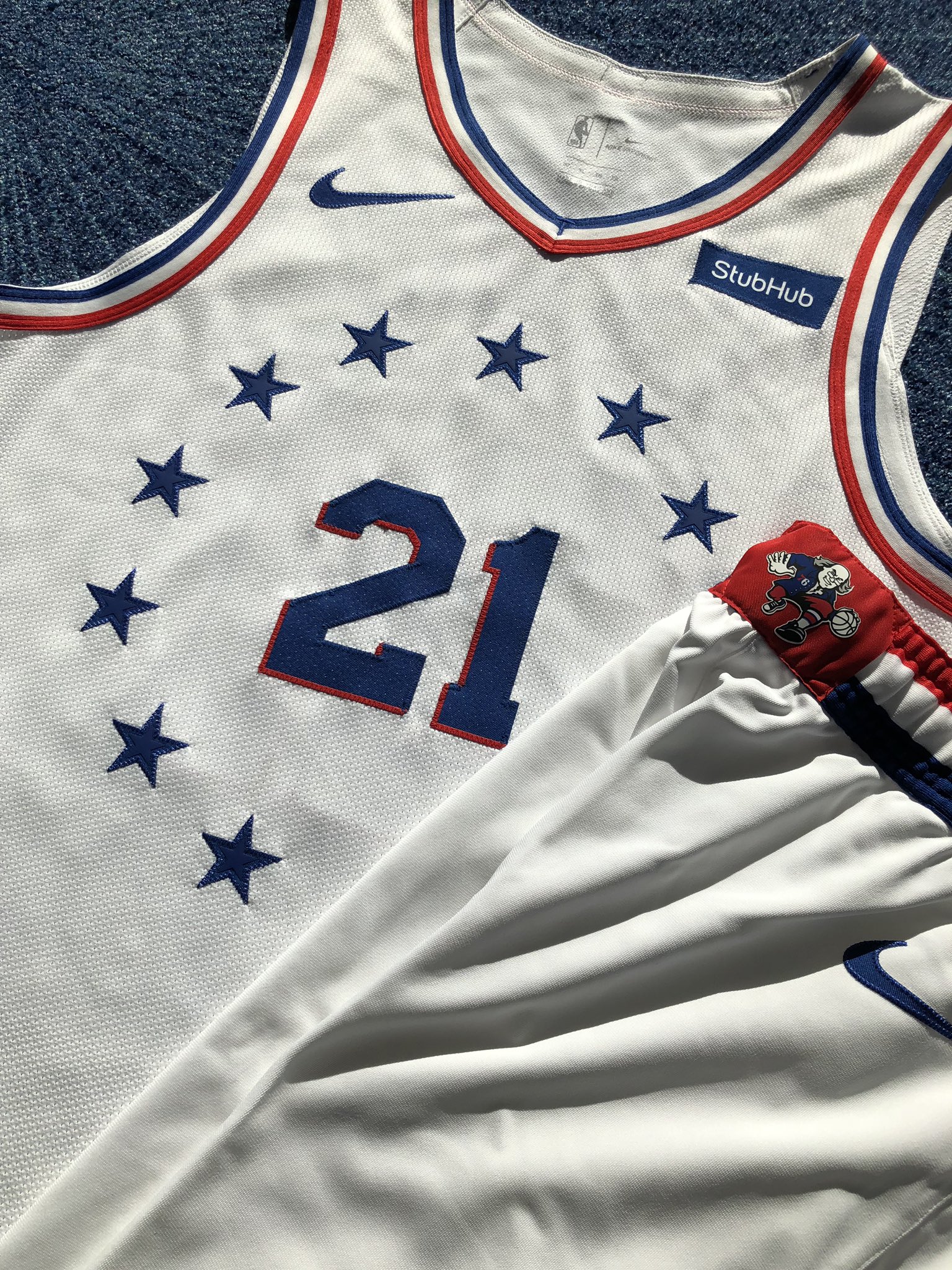 sixers grey jersey