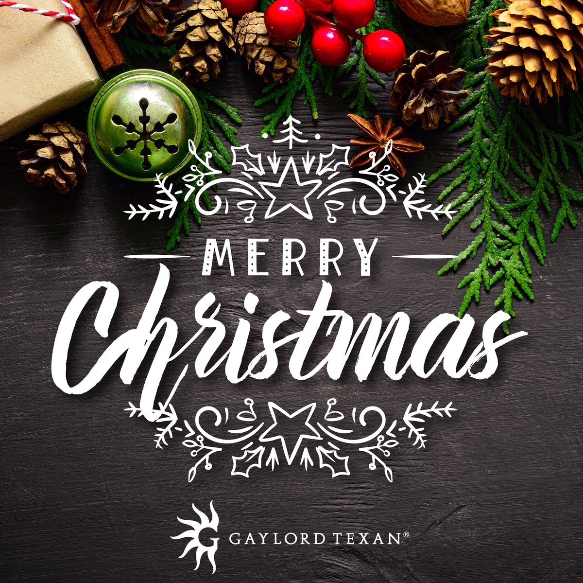 GaylordTexan's tweet photo. Merry Christmas from our Gaylord Texan family to yours! โฅ๏ธ๐ #ChristmasAtGaylordTexan #VisitICE2018 https://t.co/Kqr2GOVvb7